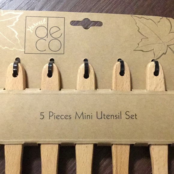 Harvest Deco 5 Piece Mini Wood & Silicone Set - Picture 3 of 4